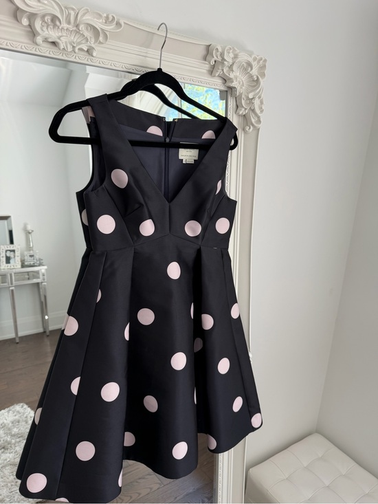kate spade Dresses & Skirts - kate spade Black Dress with Light Pink Polka Dots